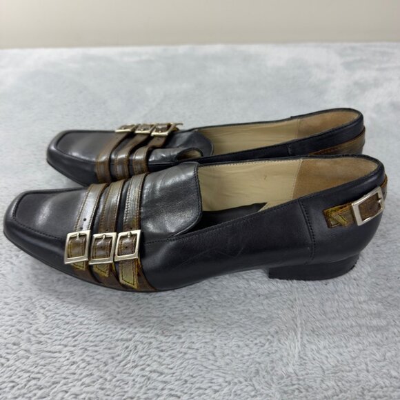 John Fluevog Black and Brown Women's Shoes Size 7 US - Picture 5 of 13